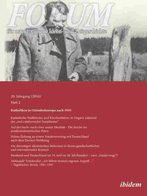 cover image of Forum für osteuropäische Ideen- und Zeitgeschichte 20